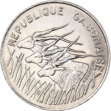 Coin, Gabon, 100 Francs, 1975, Paris, AU(50-53), Nickel, KM:13