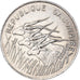 Coin, Gabon, 100 Francs, 1975, Paris, AU(50-53), Nickel, KM:13