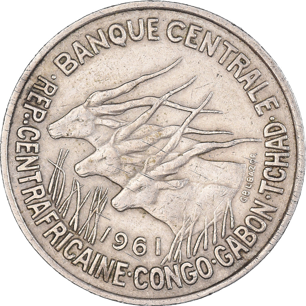 Coin, EQUATORIAL AFRICAN STATES, 50 Francs, 1961, Paris, EF(40-45)