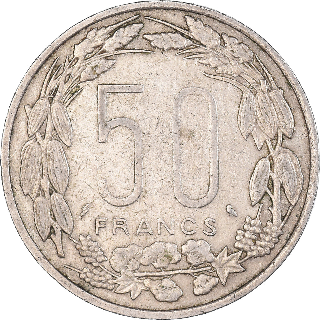 Coin, EQUATORIAL AFRICAN STATES, 50 Francs, 1961, Paris, EF(40-45)