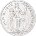 Coin, New Caledonia, 2 Francs, 1989, Paris, AU(50-53), Aluminum, KM:14