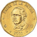 Monnaie, République Dominicaine, Peso, 2002, SUP, Laiton, KM:80.2