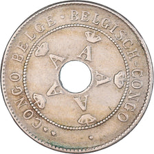 Moeda, Congo Belga, Albert I, 10 Centimes, 1911, Heaton, EF(40-45)