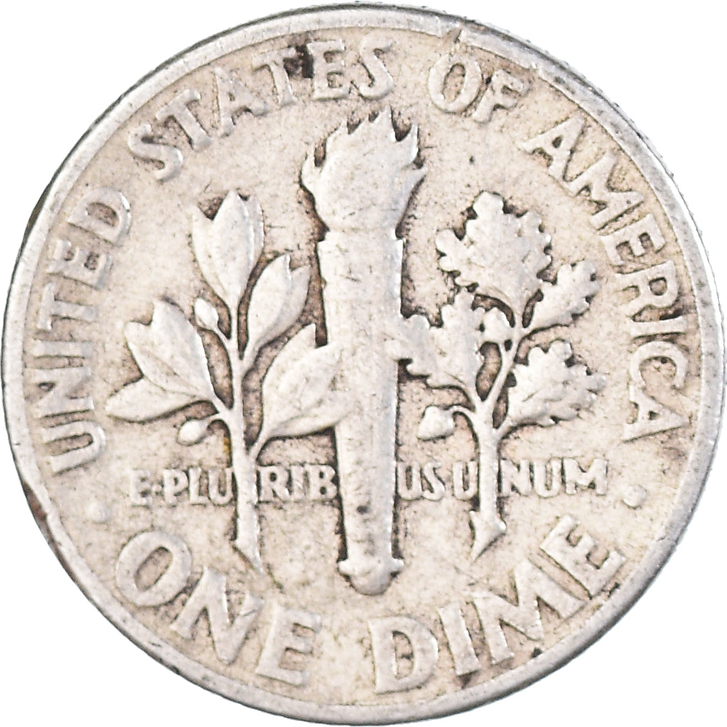Coin, United States, Roosevelt, Dime, 1953, Philadelphia, EF(40-45), Silver