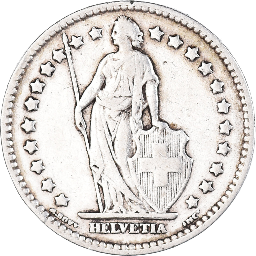 Coin, Switzerland, Franc, 1916, Bern, VF(30-35), Silver, KM:24