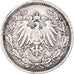 Coin, GERMANY - EMPIRE, 1/2 Mark, 1918, Berlin, EF(40-45), Silver, KM:17