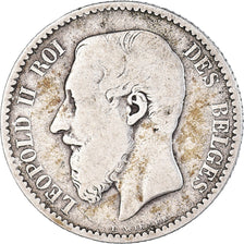 Coin, Belgium, Leopold II, Franc, 1886, VF(20-25), Silver, KM:28.1