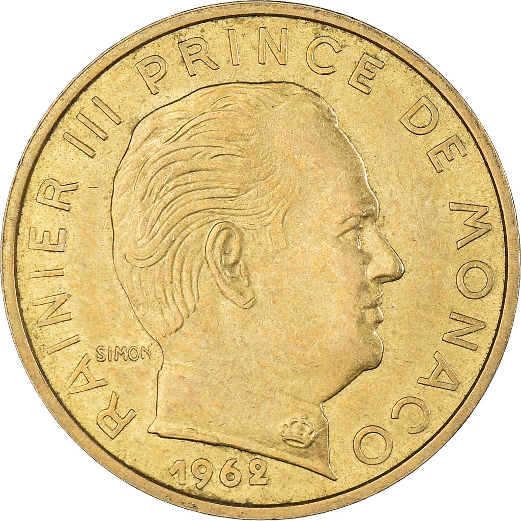 Coin, Monaco, Rainier III, 20 Centimes, 1962, Paris, EF(40-45), Aluminum-Bronze