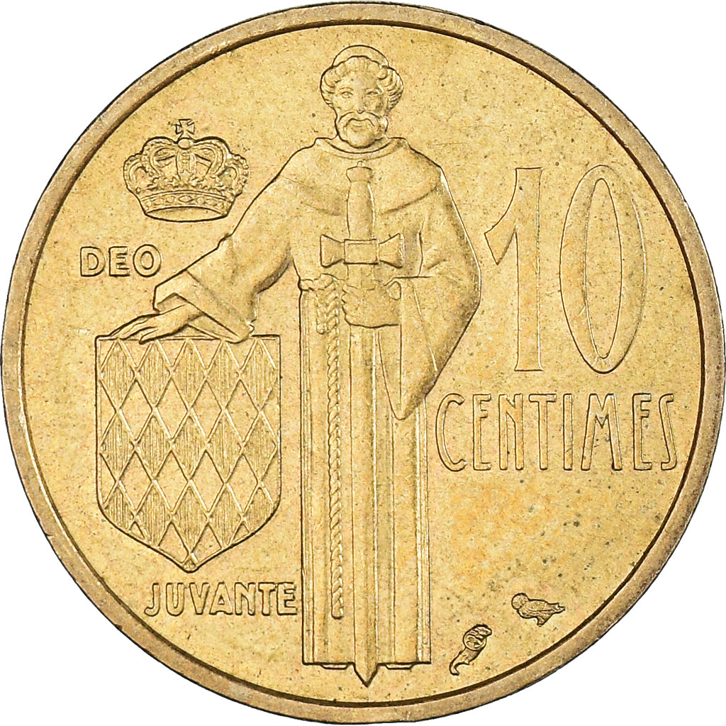 Moneta, Monaco, Rainier III, 10 Centimes, 1962, Paris, BB, Alluminio-bronzo