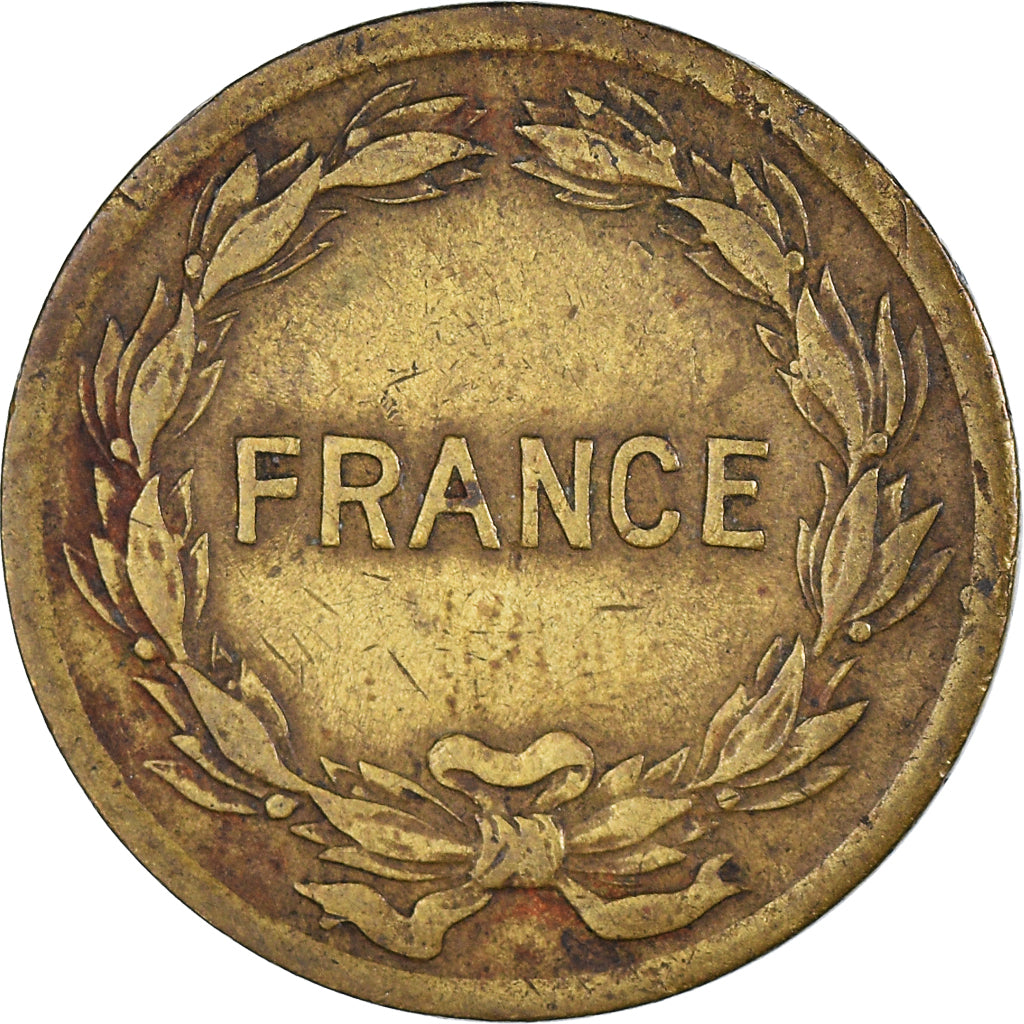 Moneta, Francia, France Libre, 2 Francs, 1944, Philadelphia, MB+, Ottone