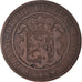 Coin, Luxembourg, William III, 10 Centimes, 1860, Paris, VF(20-25), Bronze
