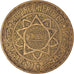 Munten, Marokko, Mohammed V, 5 Francs, 1945/AH1365, Paris, ZF, Aluminum-Bronze