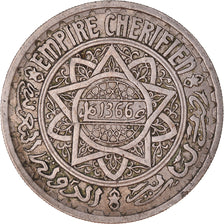 Moneda, Marruecos, Mohammed V, 20 Francs, AH 1366/1946, Paris, MBC, Cobre -