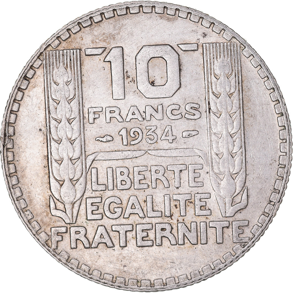 Münze, Frankreich, Turin, 10 Francs, 1934, Paris, SS, Silber, KM:878