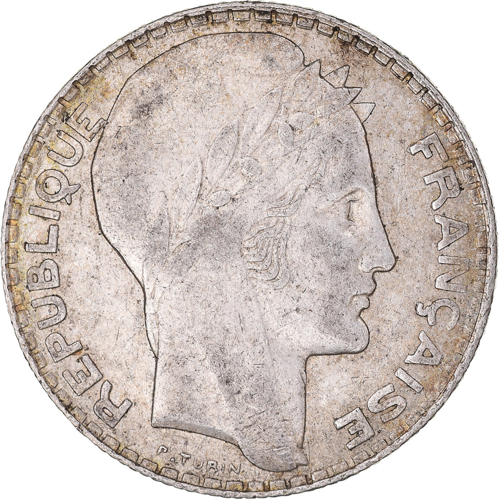 Coin, France, Turin, 10 Francs, 1938, Paris, EF(40-45), Silver, KM:878