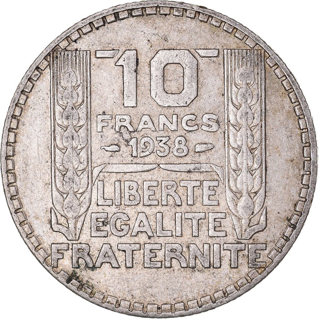 Coin, France, Turin, 10 Francs, 1938, Paris, EF(40-45), Silver, KM:878