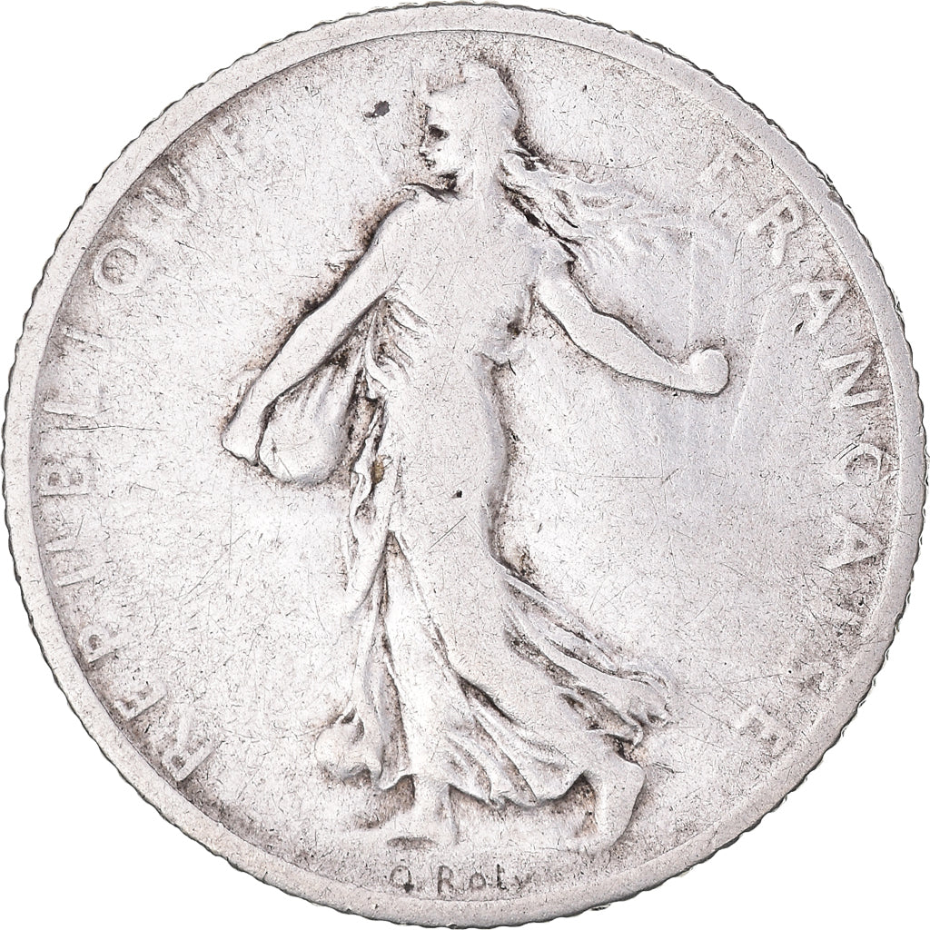Coin, France, Semeuse, Franc, 1902, Paris, VF(20-25), Silver, KM:844.1