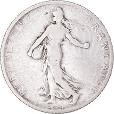 Coin, France, Semeuse, Franc, 1902, Paris, VF(20-25), Silver, KM:844.1