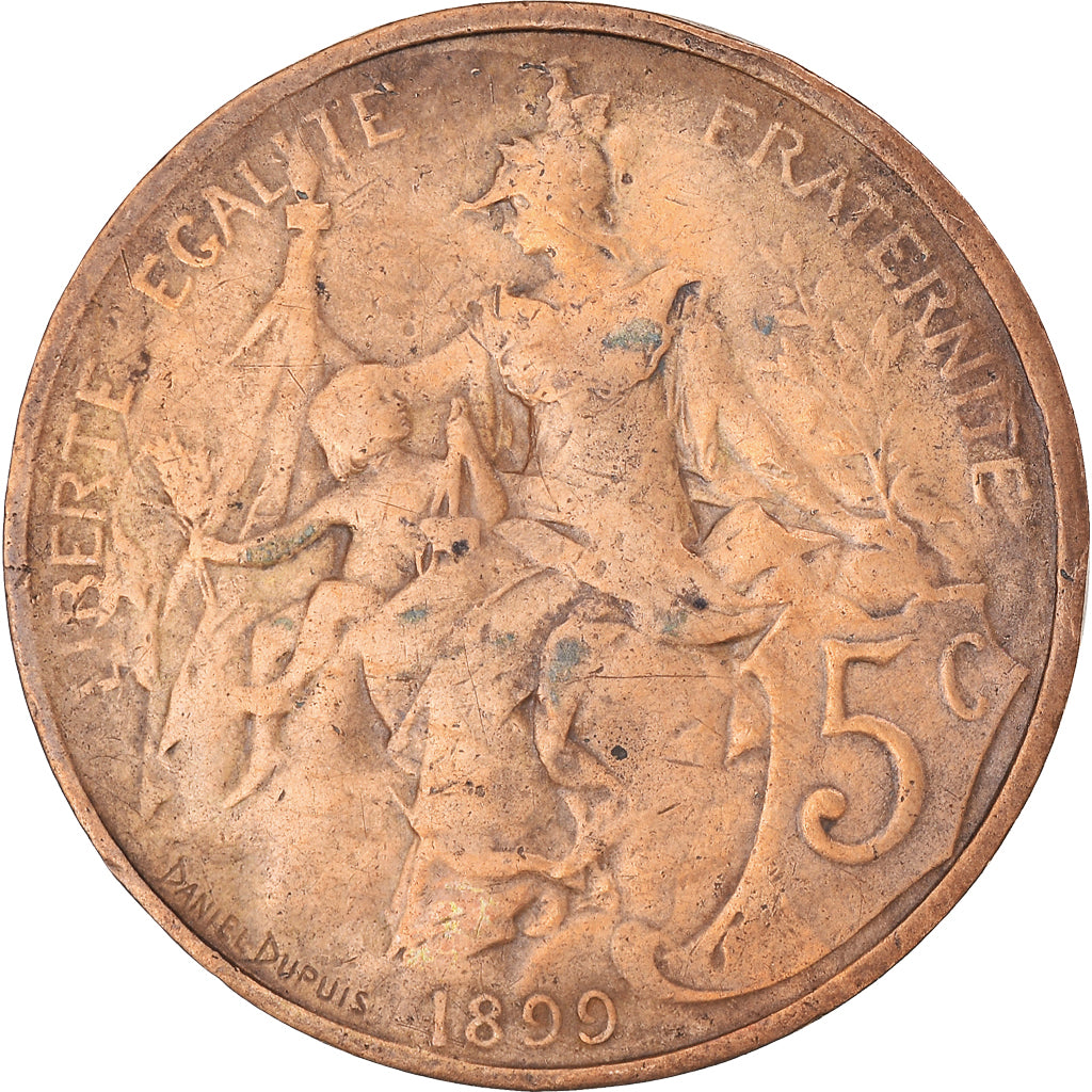 Coin, France, Dupuis, 5 Centimes, 1899, Paris, VF(30-35), Bronze, KM:842