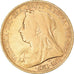 Moneda, Gran Bretaña, Victoria, Sovereign, 1895, MBC, Oro, KM:785