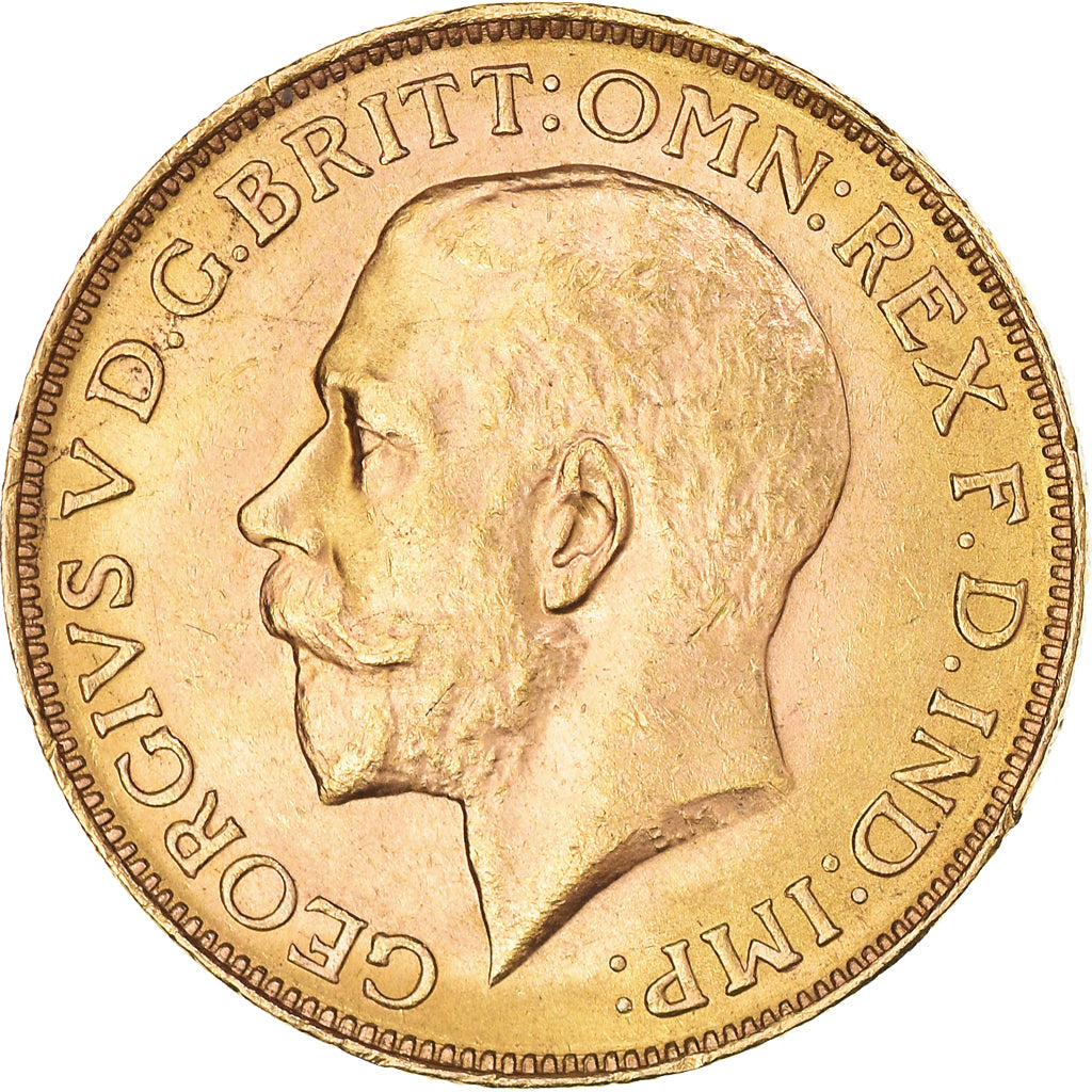 Coin, Australia, George V, Sovereign, 1914, Perth, AU(55-58), Gold, KM:29