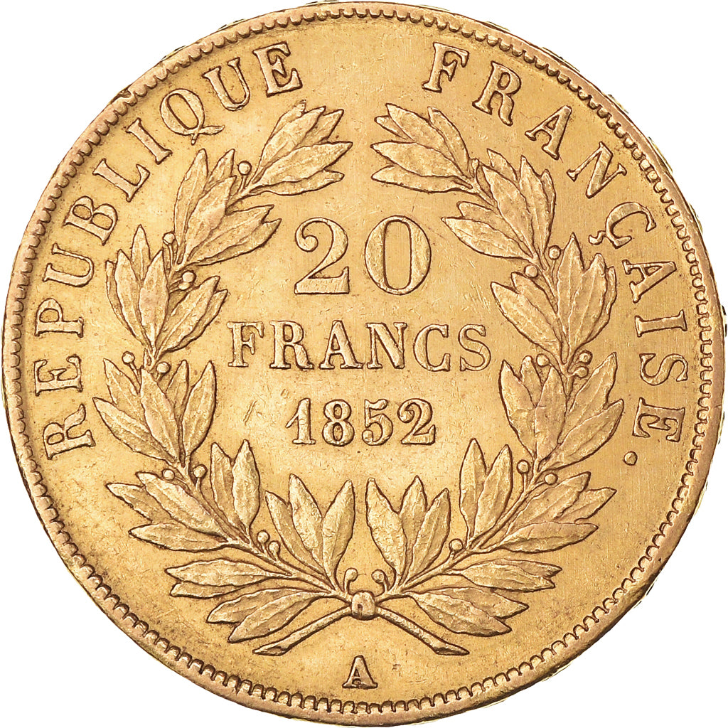 Monnaie, France, Louis Napoleon, 20 Francs Or, 1852, Paris, TTB+, Or