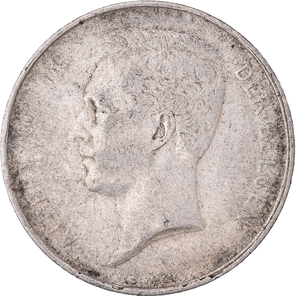 Monnaie, Belgique, Franc, 1913, TB+, Argent, KM:73.1