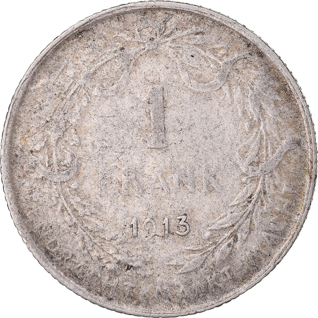 Monnaie, Belgique, Franc, 1913, TB+, Argent, KM:73.1