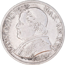 Münze, Italien Staaten, PAPAL STATES, Pius IX, Lira, 1866-XXI, Roma, SS
