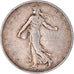 Moneta, Francia, Semeuse, 2 Francs, 1920, Paris, BB, Argento, KM:845.1
