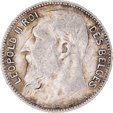 Coin, Belgium, Leopold II, Franc, 1909, EF(40-45), Silver, KM:56.2