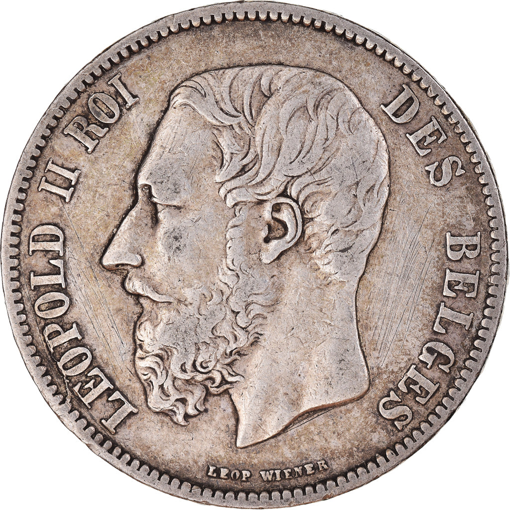 Monnaie, Belgique, Leopold II, 5 Francs, 5 Frank, 1870, TTB, Argent, KM:24