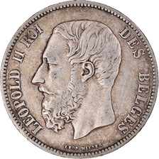 Monnaie, Belgique, Leopold II, 5 Francs, 5 Frank, 1870, TTB, Argent, KM:24