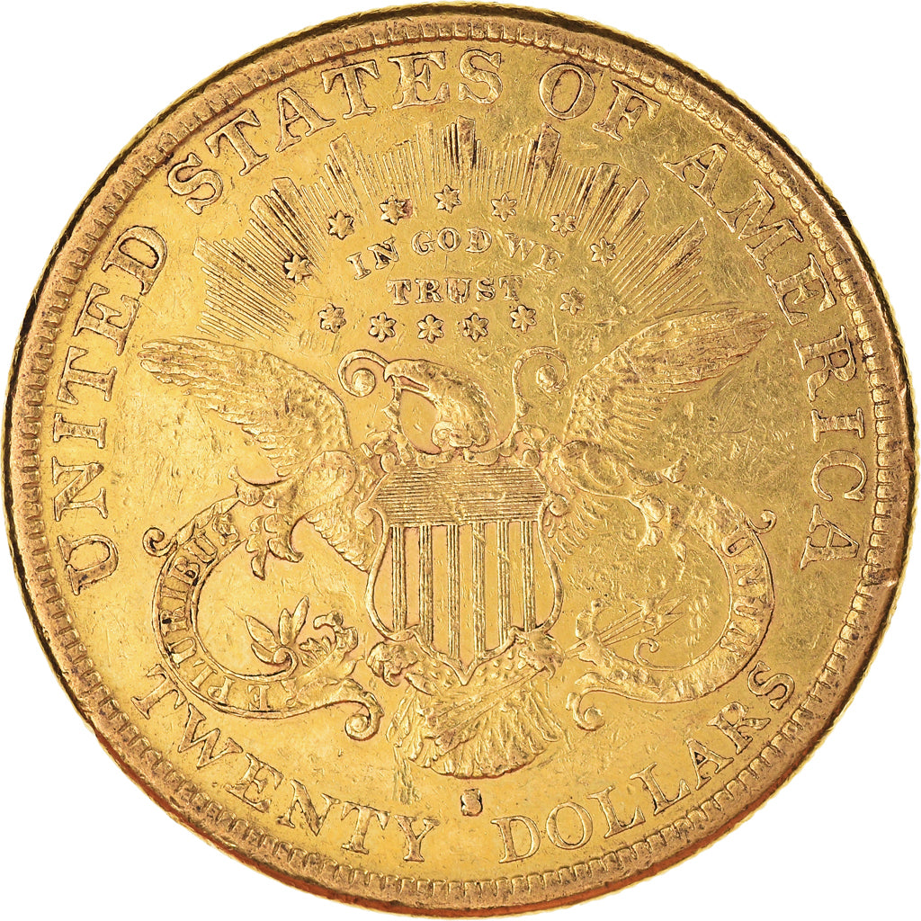 Monnaie, États-Unis, Double Eagle, 20 Dollars, 1883, San Francisco, TTB+, Or