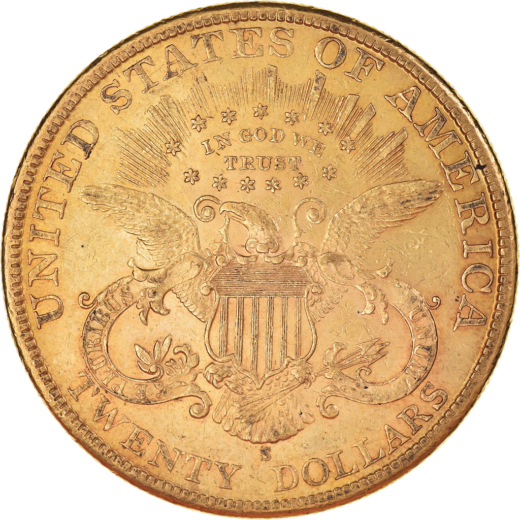 Monnaie, États-Unis, Double Eagle, 20 Dollars, 1900, San Francisco, TTB+, Or