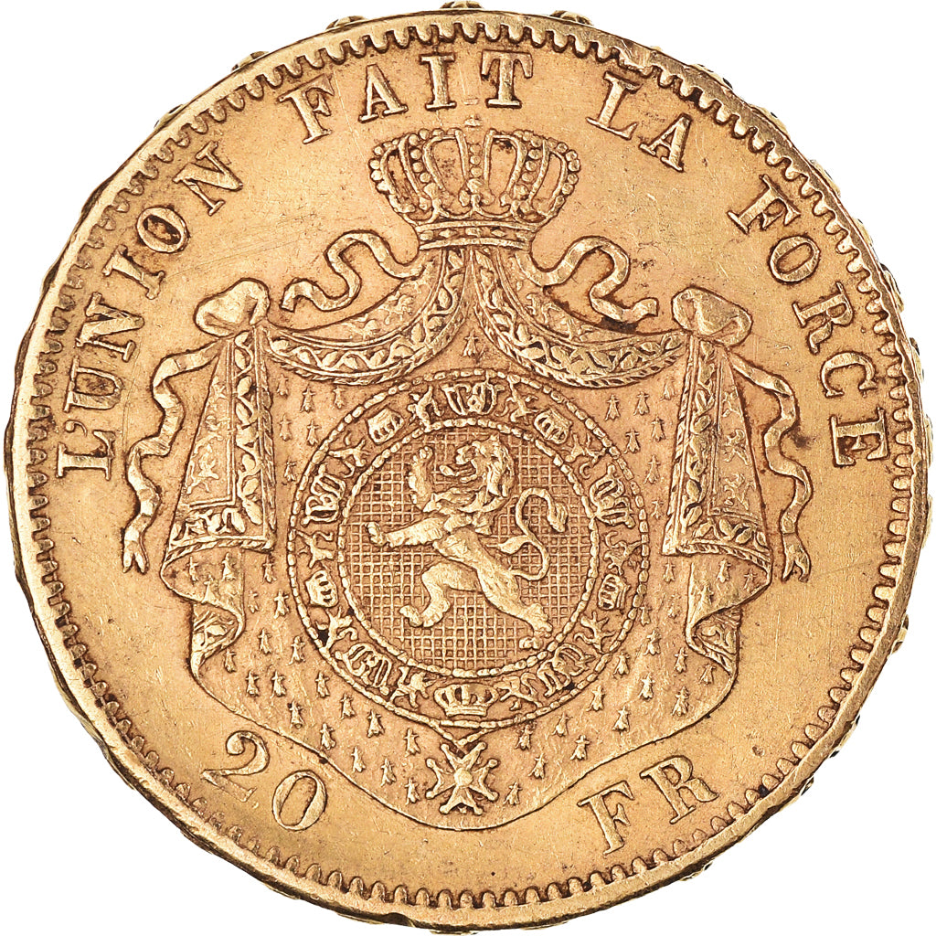Monnaie, Belgique, Leopold II, 20 Francs, 20 Frank, 1875, TTB+, Or, KM:37