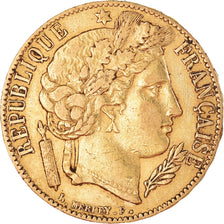 Monnaie, France, Cérès, 20 Francs, 1851, Paris, TTB+, Or, Gadoury:1059, KM:762