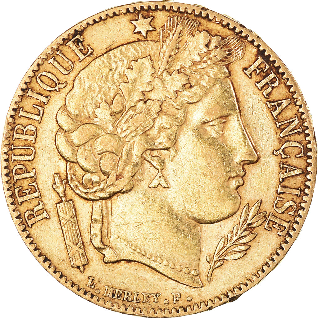 Moneda, Francia, Cérès, 20 Francs, 1850, Paris, MBC+, Oro, KM:762