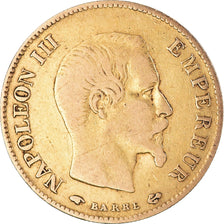 Coin, France, Napoleon III, 10 Francs, 1858, Paris, VF(30-35), Gold, KM:784.3
