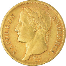 Moneta, Francia, Napoléon I, 40 Francs, 1811, Paris, BB, Oro, KM:696.1