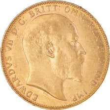 Monnaie, Australie, Edward VII, Sovereign, 1910, Perth, SUP, Or, KM:15