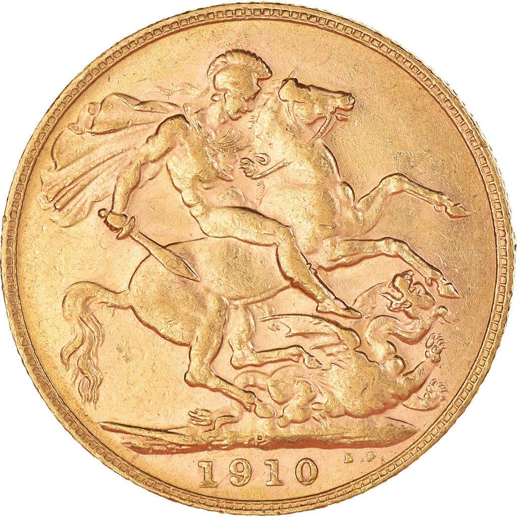 Monnaie, Australie, Edward VII, Sovereign, 1910, Perth, SUP, Or, KM:15