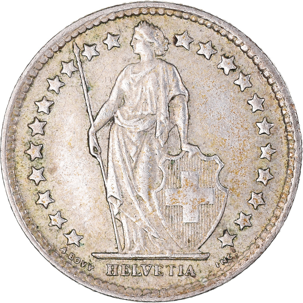 Moneda, Suiza, 1/2 Franc, 1959, Bern, MBC+, Plata, KM:23