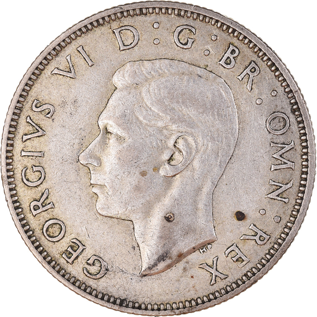 Coin, Great Britain, George VI, Florin, Two Shillings, 1945, EF(40-45), Silver