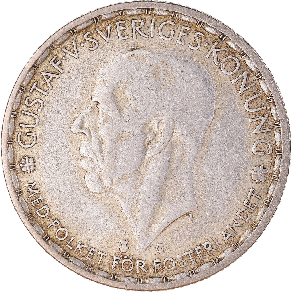 Coin, Sweden, Gustaf V, Krona, 1942, EF(40-45), Silver, KM:814