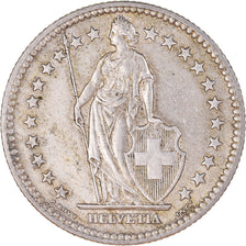 Coin, Switzerland, 2 Francs, 1959, Bern, AU(50-53), Silver, KM:21