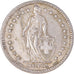 Coin, Switzerland, 2 Francs, 1959, Bern, AU(50-53), Silver, KM:21