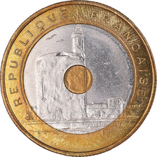 Münze, Frankreich, Jeux Méditerranéens, 20 Francs, 1993, VZ, Tri-Metallic