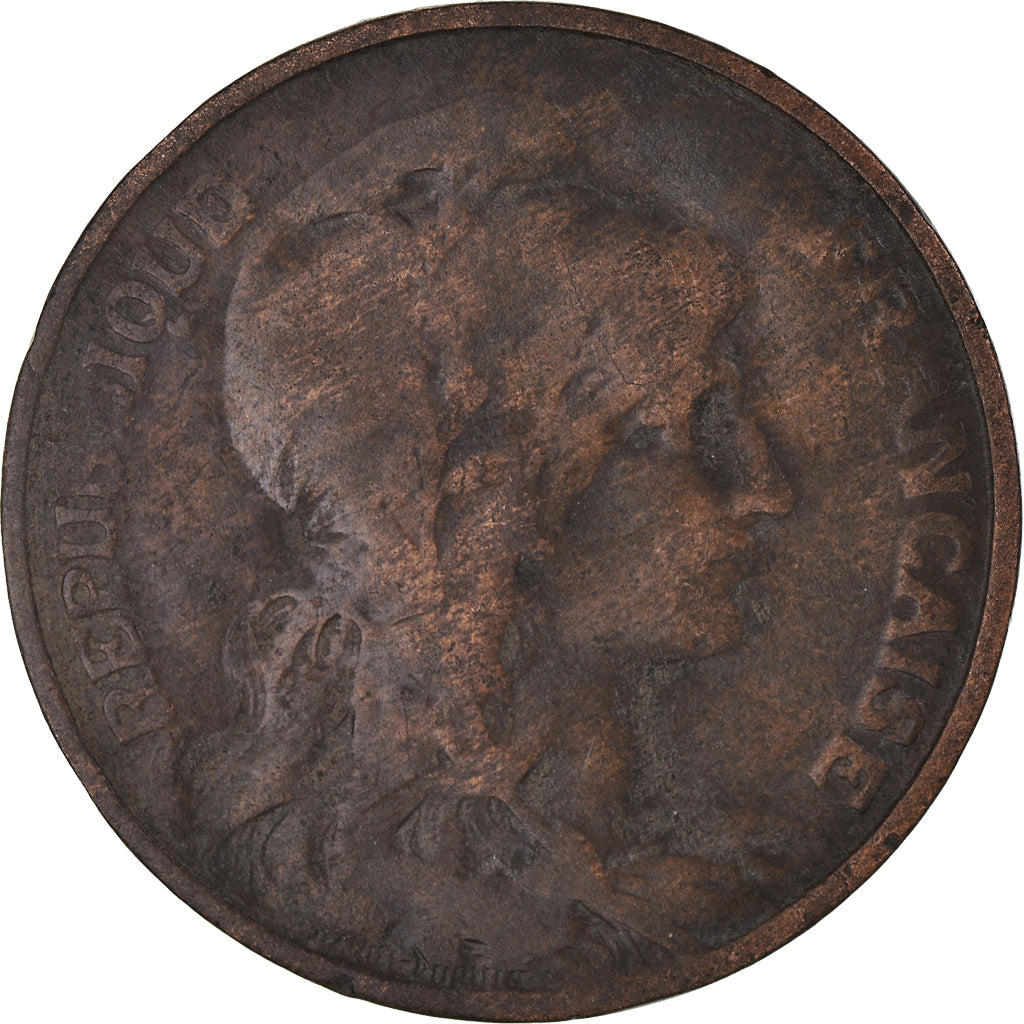Moneta, Francja, Dupuis, 10 Centimes, 1900, Paris, VF(30-35), Brązowy, KM:843