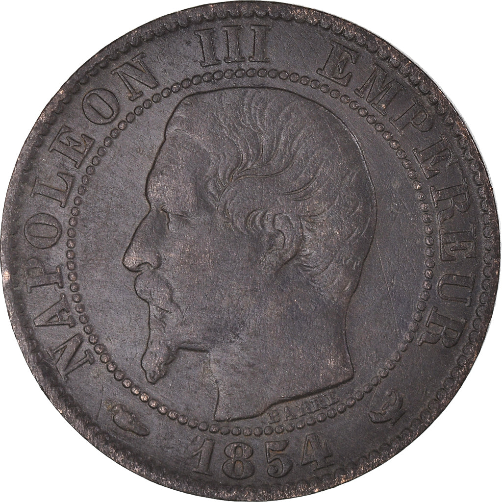 Coin, France, Napoléon III, 5 Centimes, 1854, Lille, VF(30-35), Bronze